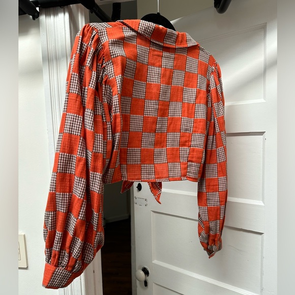 Fashion Brand Company Checker Top and Face Mask - Picture 3 of 3